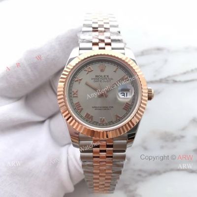  Rolex Datejust II 3255 Grey Roman Dial Watch / Best AAA Replica Watches China